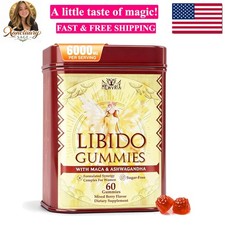 Libido Booster Gummies for Women - 1500mg Maca  1000mg Ashwagandha, 60 Count