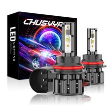 Pair 9007 LED Headlight Bulbs 6000K For 11-18 International 4300 4400 4300LP