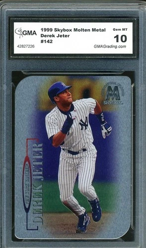 1999 Skybox Molten Metal Xplosion #142 DEREK JETER GMA 10 Gem Mint NY Yankees