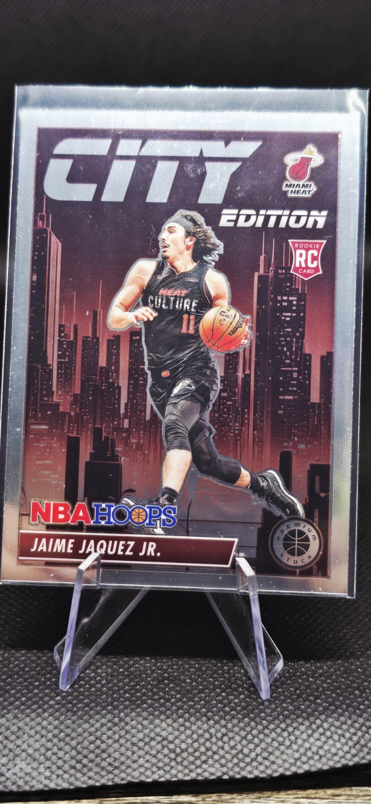 2023-24 Panini Nba Hoops Premium Stock  City Edition Jaime Jaquez Jr. #22 Silver