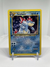 Feraligatr - 4/111 - Pokemon Neo Genesis 1st Edition Holo Rare Card WOTC - MP