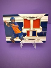 🔥 2024 National Treasures Yovanny Rodriguez Triple Patch 3 Color /10 NY Mets 🔥