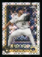 2025 Topps Chrome Update X-Fractors #USC65 Logan Henderson RC Brewers 65984