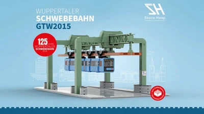 Stone Heap SH-8006 Schwebebahn GTW2015 1612 Klemmbausteine NEU OVP - Bild 1 von 4