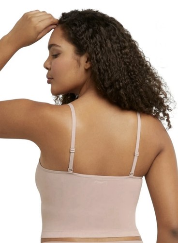 Blush da sera nuovo con etichette Maidenform taglia Med senza cuciture lisciante ritagliato Cami MST002 rosa - Foto 2 di 10