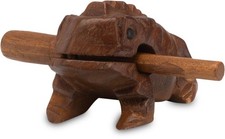 Frosch Klangfrosch Gr.1 &ndash; 5cm Klangtier aus Holz | Handgefertigtes Musik-/Perc