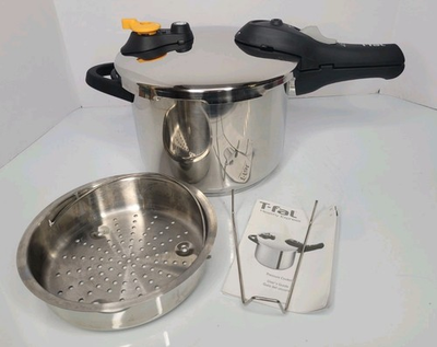 #ad #ad T fal Healthy Express Pressure Stove Top Cooker 6L 6.3 Qt Stainless Steel $37.99