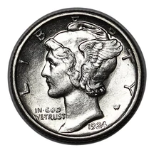 1924-S Mercury Dime, Rare This Nice, Choice BU++ Key Date