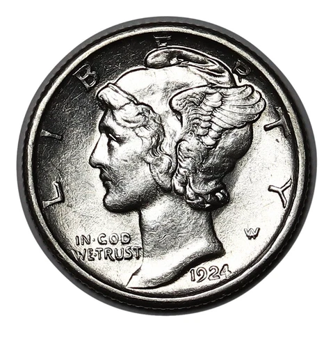 1924-S Mercury Dime, Rare This Nice, Choice BU++ Key Date