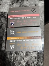 LMNT Zero Sugar Electrolyte Drink Mix Raspberry Salt  Chocolate Caramel