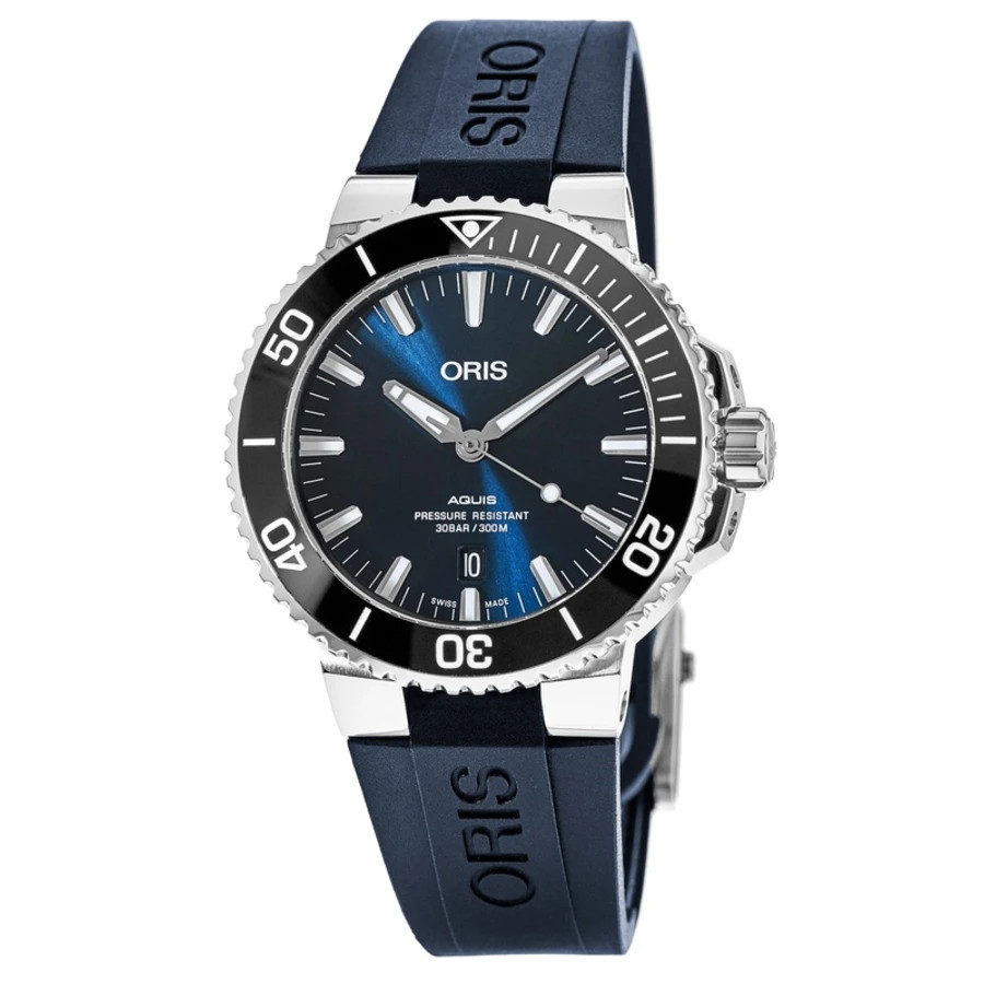 New Oris Aquis Date Automatic Blue Men Watch 01 733 7730 4135-07 4 24 65EB