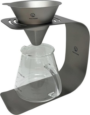Valtcan Titanium Pour Over Coffee Maker Set Camping, Hiking, Home or Office Brew