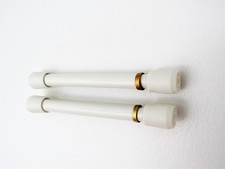 ALEX CURTAIN COMPANY 7/16-INCH Round Tension Spring RODS 5" to 6.5" White