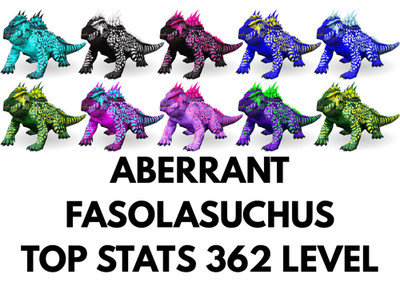 Aberrant Fasolasuchus TOP STATS Clone Ark Survival Ascended Official PVE