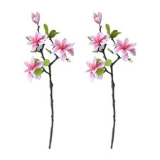 Flexible Design 40cm Artificial Magnolia Flowers for Various Decorative Styles