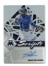 Sebastian Rivero - 2022 Mosaic #SC-SR Scripts Silver Auto - Kansas City Royals