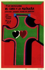 El Cura y la Muchacha. The Priest & the Girl. Bachs/ICAIC Cuban film poster 1968