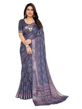 Women Kerala Silk Blend Saree With Blouse Piece