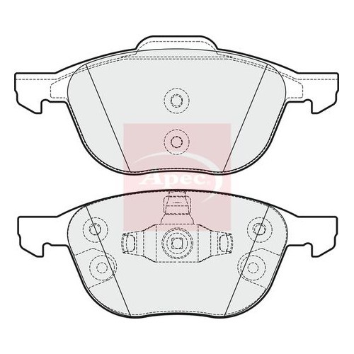 Ford C-MAX II 2010-2019 BremsbeläGe Vorne Apec ATE R90 24139 (R90)-image