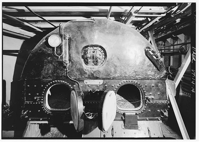 #ad 14. Elevation boiler backhead showing left right top steam pressure gauge $9.99