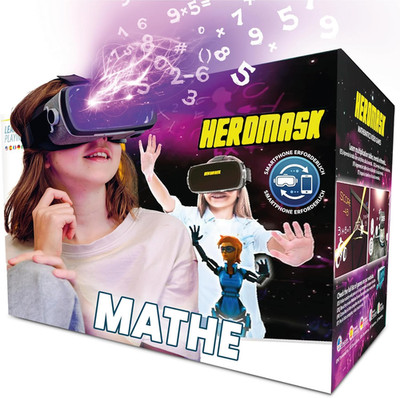 Heromask VR Brille Kinder + Mathe-Spiele 5 12 Jahre Geschenk Das Mathe-Muffel Zu