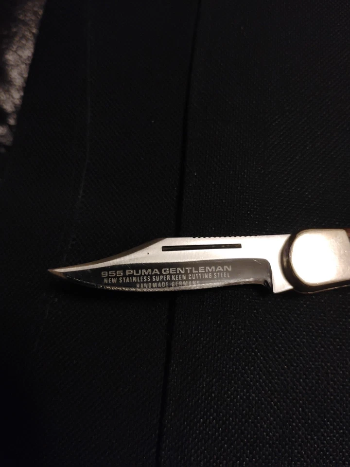 Mini navaja de bolsillo Puma Gentleman Lockback 1980  Foto 2 de 4