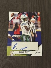 2021 Leaf Pro Set College Autographs #PS-DW1 DUECE WATTS Auto Signed Rookie RC