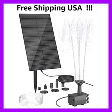 Solar Water Fountain Pump, Solar Bird Bath, Outdoor with Tubing, Solar Powere...