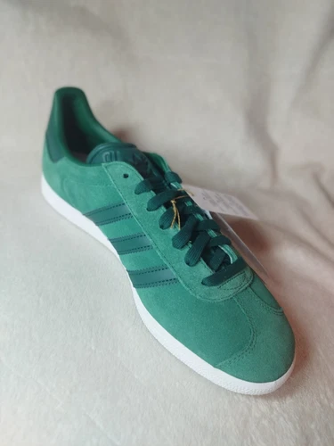 Adidas Gazelle Green UK taglia 10 Tec Forest nuove con scatola originale