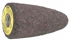 PLESIU Norton 1-3/4" Grinding Cone, 3" Thickness, Aluminum Oxide, 24 Grit, 5/8-1