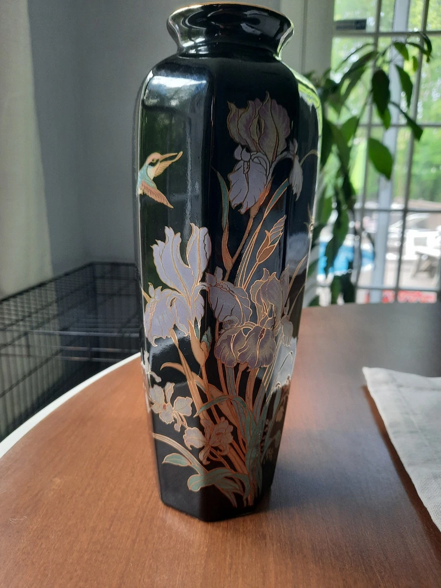 黑色陶瓷花瓶原始收藏品| eBay