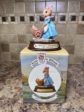 LITTLE NOOK VILLAGE 1989 HARRIET DORMOUSE Mouse With Baby Stroller Heritage Mint