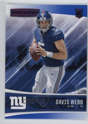 2017 Panini Rookies & Stars Rookies Red & Blue 9/25 Davis Webb #293 RC 03xg