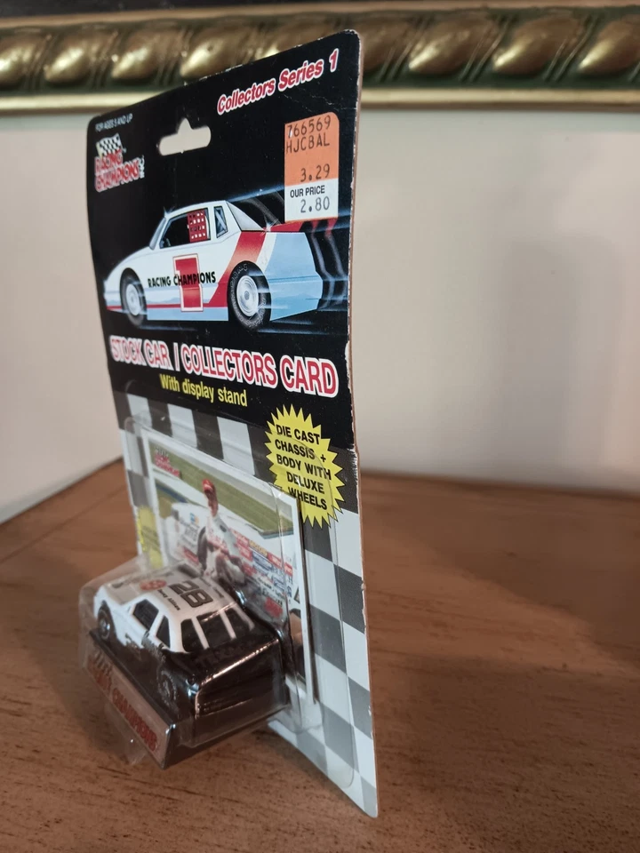 Davey Allison 1989 #28 serie 1 - neumático de goma - blanco y negro #957 Foto 3 de 4