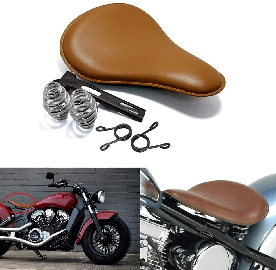 Sillín de asientos individuales Bobber Spring para motocicleta Honda Rebel 250 CMX250C 300 450 Foto 3 de 4