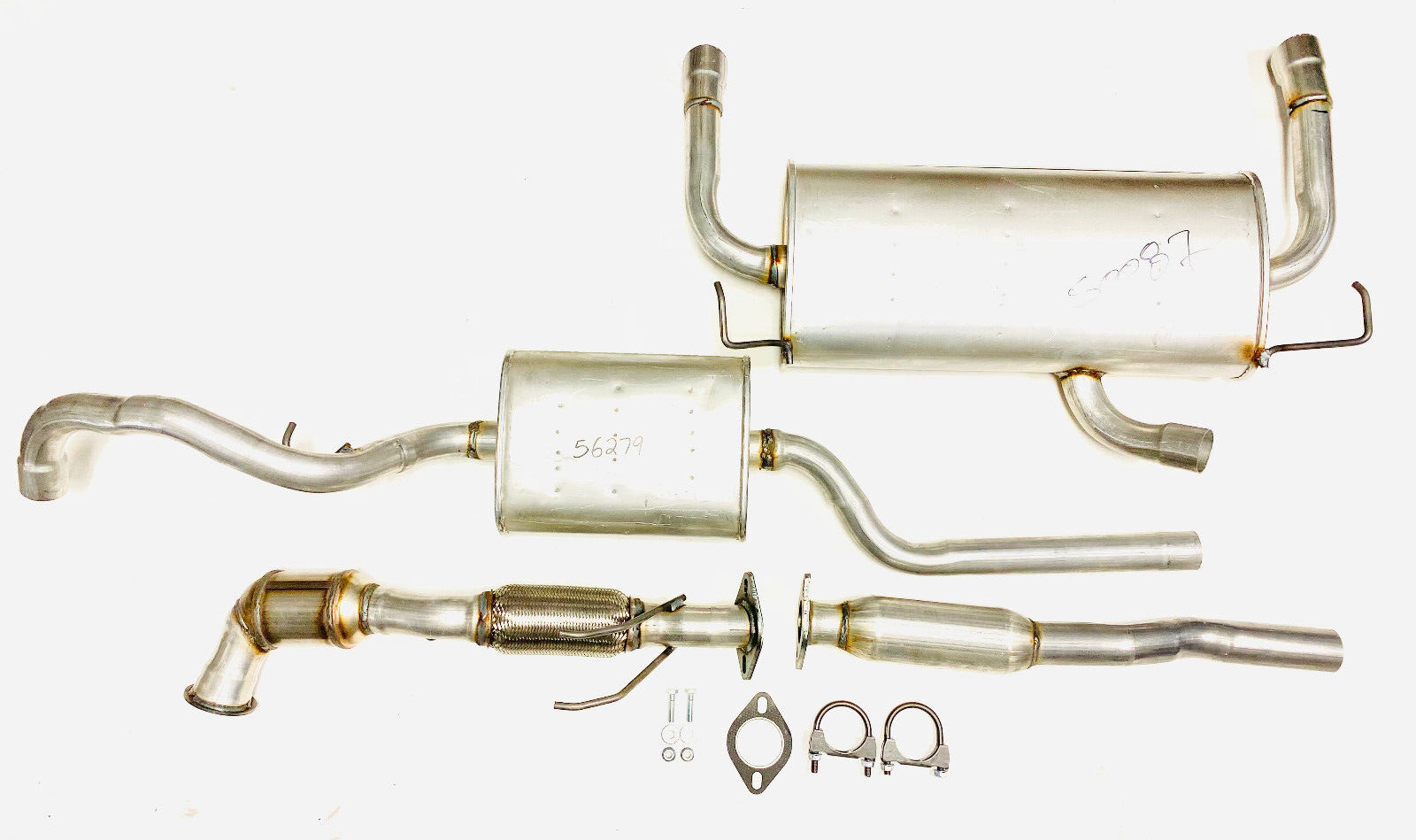 Fits 20132016 Ford Escape 2.0L Turbo Resonators, Muffler, Cat