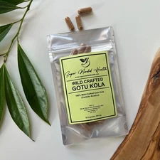 Gotu Kola Capsules | Wild-Crafted | Centella Asiatica | 600mg | K Beauty