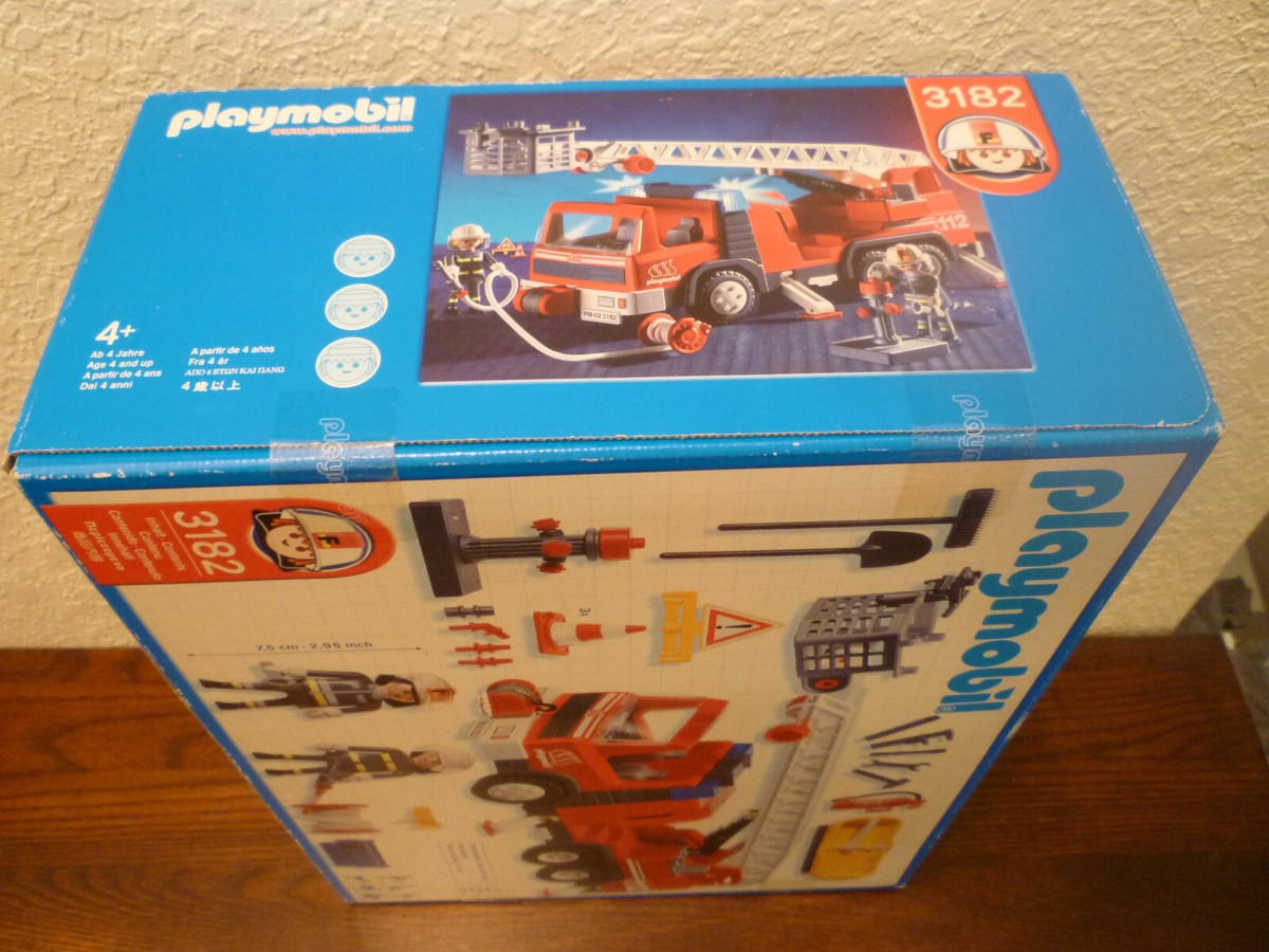 NISB 2001 Playmobil 3182 Electronic Flashing Light Rescue Ladder