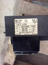 Allen Bradley Manual Starter Size 0 Bul 609-AOW Series F 460 Volt 