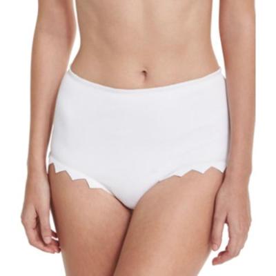 Marysia Womens White Mexico High-Waist Swim Bikini Bottom Size Medium L52317