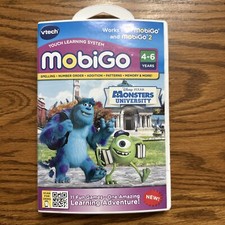 Vtech  Disney Pixar Monsters University  Mobigo Touch Learning System Game NEW