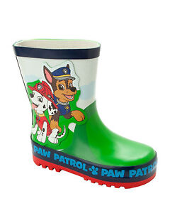 Paw Patrol Boys Wellington Boots Rubber Rain Wellies Welly Shoes for Kids
