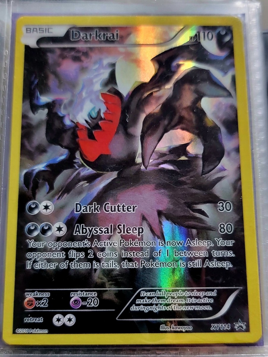 Darkrai XY114 Black Star Promo Full Art Holo Pokemon Card LP Darkrai XY114 Black Star Promo Full Art Holo Pokemon Card LP