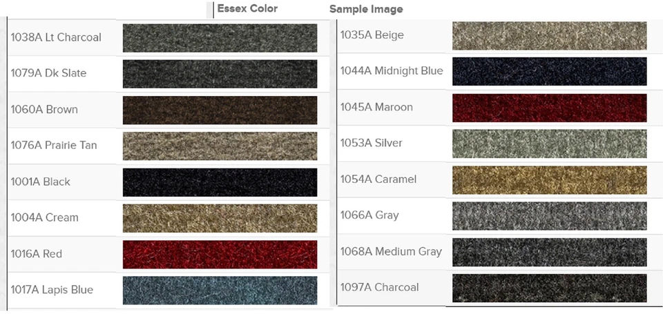 ACC 1984-1990 Ford Bronco II Logo 4pc Essex Floor Mats - Image 4 of 4