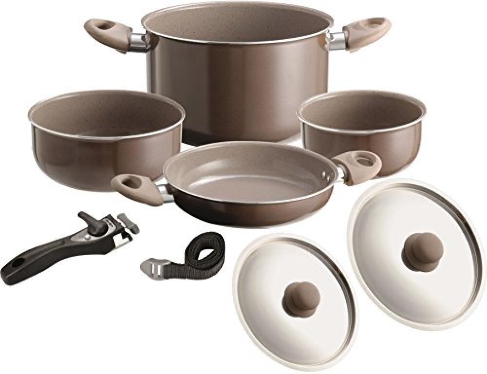 (TG. Ø 20) BRUNNER Pentola Set Chocolate, 7  Plus 1, 20 cm - NUOVO