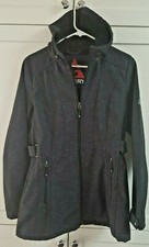Women's Gerry Lined, Hooded Gray Coat/parka Sz M Ret $149