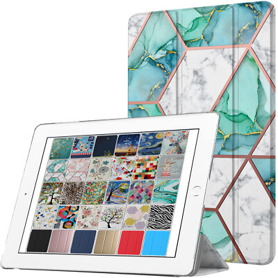 iPad Air 3 PRO 10.5 9.7 10.9 7.9 10.2 Auto Sleep/Wake PC Cover Marble Green