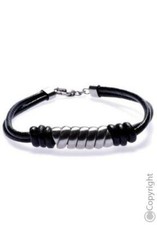 Royal Ego Lederarmband mit Edelstahl Neu