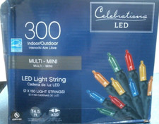 Celebrations 300 In/Outdoor Multi-Mini LED Light String  9467531 FS