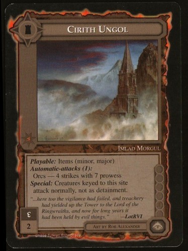 Cirith Ungol, The Balrog, Middle Earth CCG, MECCG, NM, Tracked!